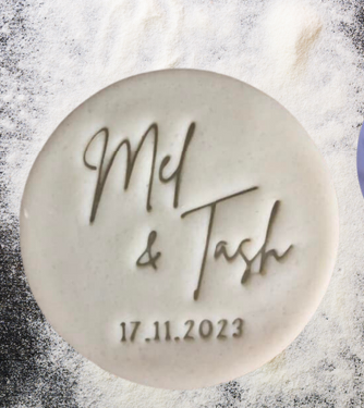 *Name* & *Name* Personalised cookie