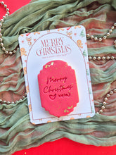 Load image into Gallery viewer, Cookie w/ Christmas Backer

