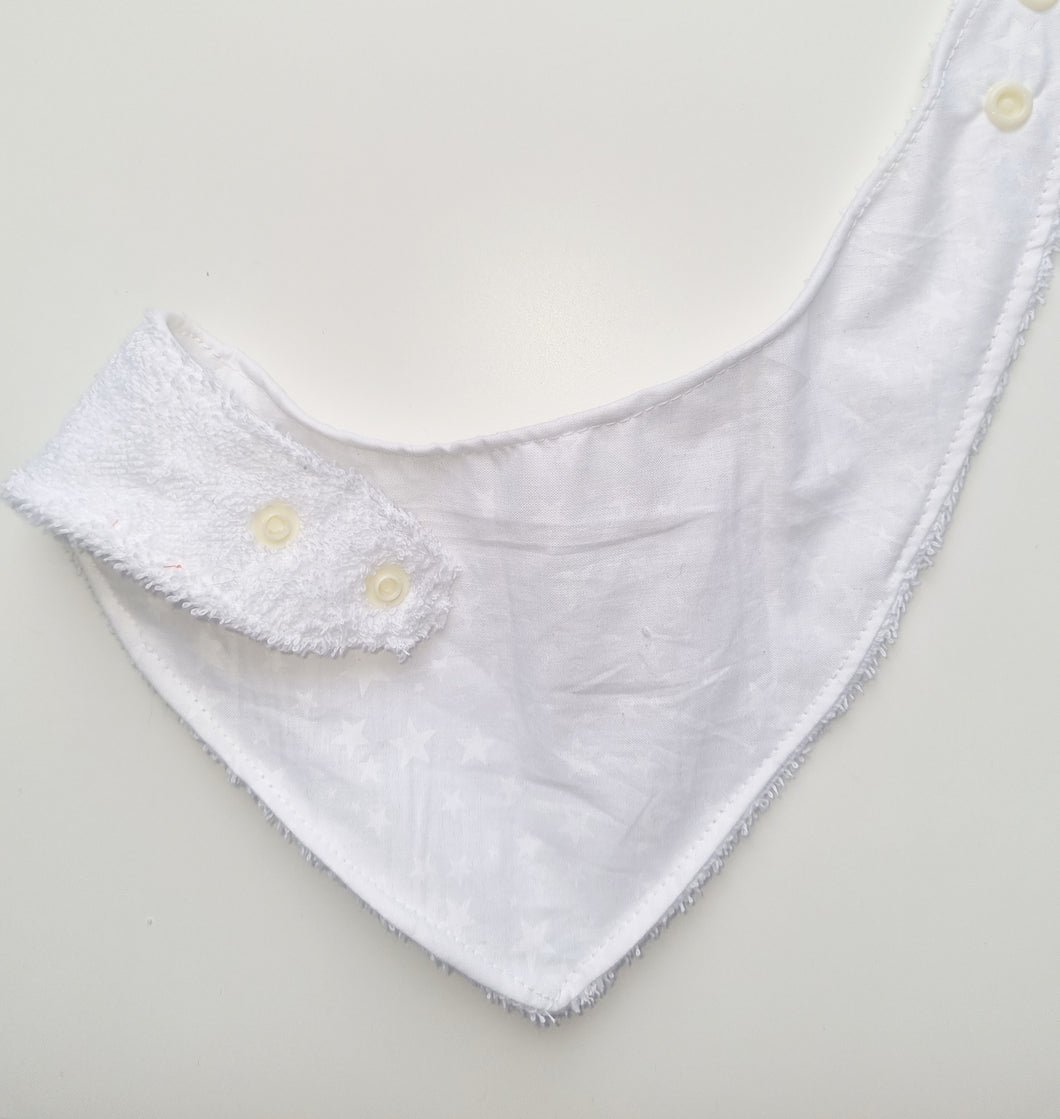 Plain White Dribble Bib